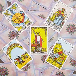 78 cartes de Tarot originales version, Tarot classique avec livre de guidage pour débutants, ensemble holographique, cartes de Divination - Product Image 2