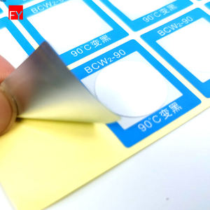Aquarium Kühlkette papier 60 70 80 Grad Irreversibles Temperatur etikett Wärme empfindlicher Farbwechsel aufkleber Kinder fieber - Product Image 3