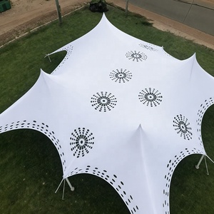 Carpa Elástica de Poliéster Color <span class=keywords><strong>Queso</strong></span> para Bodas y Fiestas en Interiores y Exteriores, Protección UV, Tamaño Personalizado Disponible - Product Image 3