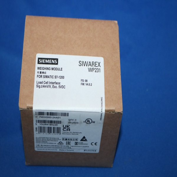 New PLC WP231 7MH4960-2AA01 7MH49602AA01 Weighing Module with RS485 for Industrial Control and PLC Programming