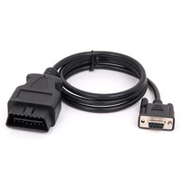 Fabricante personalizado OBD 2 A D-Sub Cable DB9 Pin hembra Serial PVC aislado conductor sólido VGA Cable de datos de extensión