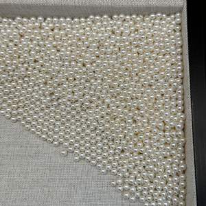 ไข่มุกน้ำจืดสีทองขนาด 13-14 มม. ทรงกลมพื้นฐานที่ปรับแต่งอย่างดี พร้อมแสงเงาสวยงาม มีตำหนิเล็กน้อย ไข่มุกน้ำจืดธรรมชาติจากจูจี้ - Product Image 1