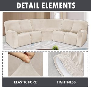 Housse de canapé de luxe canapé salon canapés couverture 5 places <span class=keywords><strong>blanc</strong></span> housses housses de siège pour canapés chaises - Product Image 3