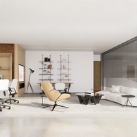 Diseño de oficina ejecutiva Interior de lujo para el liderazgo de la empresa