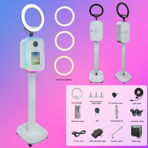 Cabine photo pour mariage/événement avec éclairage RGB dynamique et ventilateur silencieux, compatible iPad et appareil photo reflex numérique, avec imprimante - Product Image 6