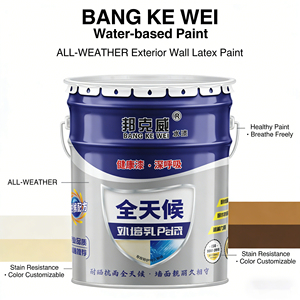 Bunkerway BKW RW1 Exterior Wall <b>Paint</b> Waterproof UV Resistant Acrylic Latex Household Brush Cement Wall <b>Coating</b> Indoor Outdoor - Product Image 4
