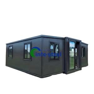 20ft 40ft çelik ahşap katlanır genişletilebilir 3 yatak odası prefabrik minik modüler ev ayrılabilir katlanır konteyner taşınabilir ev - Product Image 1