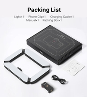 Vente Fill lumière téléphone caméra Ulanzi U-200 caméra anneau lumière vidéo plate-forme 2700K 8500K caméra de poche lumière LED pour l'enregistrement vidéo