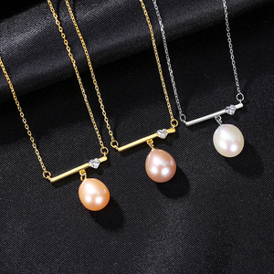 PAG & <span class=keywords><strong>MAG</strong></span> Custom Pearlสร้อยคอCreationary BalanceหัวใจCubic Zirconiaสร้อยคอ18K Gold Platedสำหรับของขวัญผู้หญิง - Product Image 5