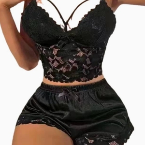 New europa e gli stati uniti Sexy canottiera di pizzo capestro raccolta sezione sottile pigiama Suit - Product Image 6