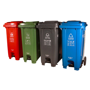 Cubo de basura de plástico <span class=keywords><strong>PP</strong></span> respetuoso con el medio ambiente de 240L, tamaño grande, Cubo de almacenamiento superior abierto para exteriores, cubo de basura y cubos de basura, papelera de reciclaje - Product Image 4