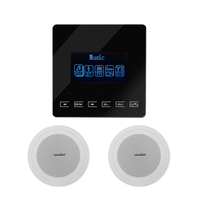 Ensemble d'enceintes de plafond sans cadre PW215B+CR410 avec amplificateur de musique intelligent et contrôle par application