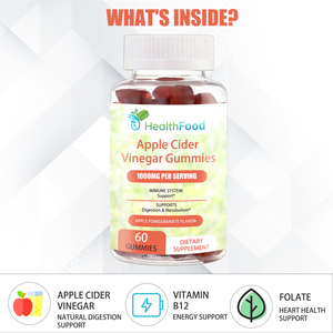 High Quality Apple Cider Vinegar Gummies with Apple Cider Vinegar Immune System Supports and Digestion Metabolism Gummies - Product Image 5