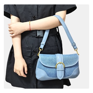 Sac à bandoulière en denim pour femme, sac à main original, nouveau design 2025, prêt à porter, mode, <span class=keywords><strong>bureau</strong></span>, sous le bras - Product Image 2