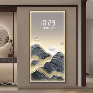 Lớn kỹ thuật số <span class=keywords><strong>LED</strong></span> đồng hồ pha lê sứ sơn trang trí nhà trang trí cho phòng khách điện động cơ - Product Image 2