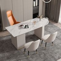 Bureaux d'ordinateur doubles de luxe, bureau d'accueil, table de négociation, table de consultation pour salon de beauté, pour la maison et les appartements