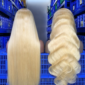 Rubio 613 pelucas delanteras de encaje cuerpo onda encaje frente pelucas de cabello humano brasileño 13x4 pelucas frontales de encaje completo para la venta - Product Image 5