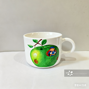 <span class=keywords><strong>Taza</strong></span> <span class=keywords><strong>de</strong></span> Café <span class=keywords><strong>de</strong></span> Cerámica Hecha a Mano <span class=keywords><strong>con</strong></span> <span class=keywords><strong>Diseño</strong></span> <span class=keywords><strong>de</strong></span> Manzana Pintado a Mano - <span class=keywords><strong>Taza</strong></span> <span class=keywords><strong>de</strong></span> Porcelana Personalizada para Regalos Navideños - Product Image 2