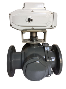 Válvula de Bola Motorizada de 3 Vías, Tipo T L, 220V 24V, Acero Inoxidable WCB CF8M, con Brida - Product Image 4