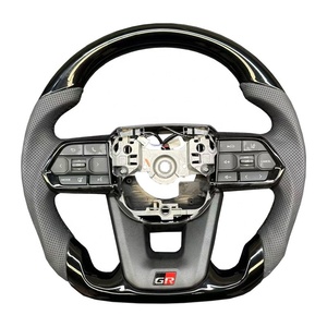 Volante Deportivo de Fibra de Carbono 3D de Piel, Precio Bajo Directo de Fábrica, para <span class=keywords><strong>Toyota</strong></span> Hilux - Product Image 2