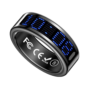 Monitor de Salud del Sueño, Contador de Calorías, Distancia, Rastreador de Actividad Física, Pantalla Táctil <span class=keywords><strong>LED</strong></span>, Anillo Inteligente con Estuche de Carga - Product Image 1