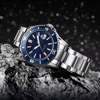 Fabricants de montres automatiques mécaniques en acier inoxydable avec mouvement japonais, cadran lumineux, lunette en céramique personnalisée OEM ODM