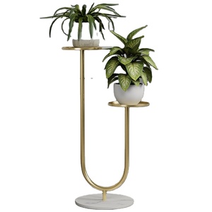 Plant Stand Home Decor Modern Mid Century Holder Rack Wrought Iron Adjustable Indoor Planter Flower Pot Metal Plant Stand