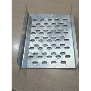 Heavy Duty 1.5mm Perforated Galvanized Steel Cable Tray Ventilated <b>Electrical</b> Wire Management Support Systems - Product Image 3