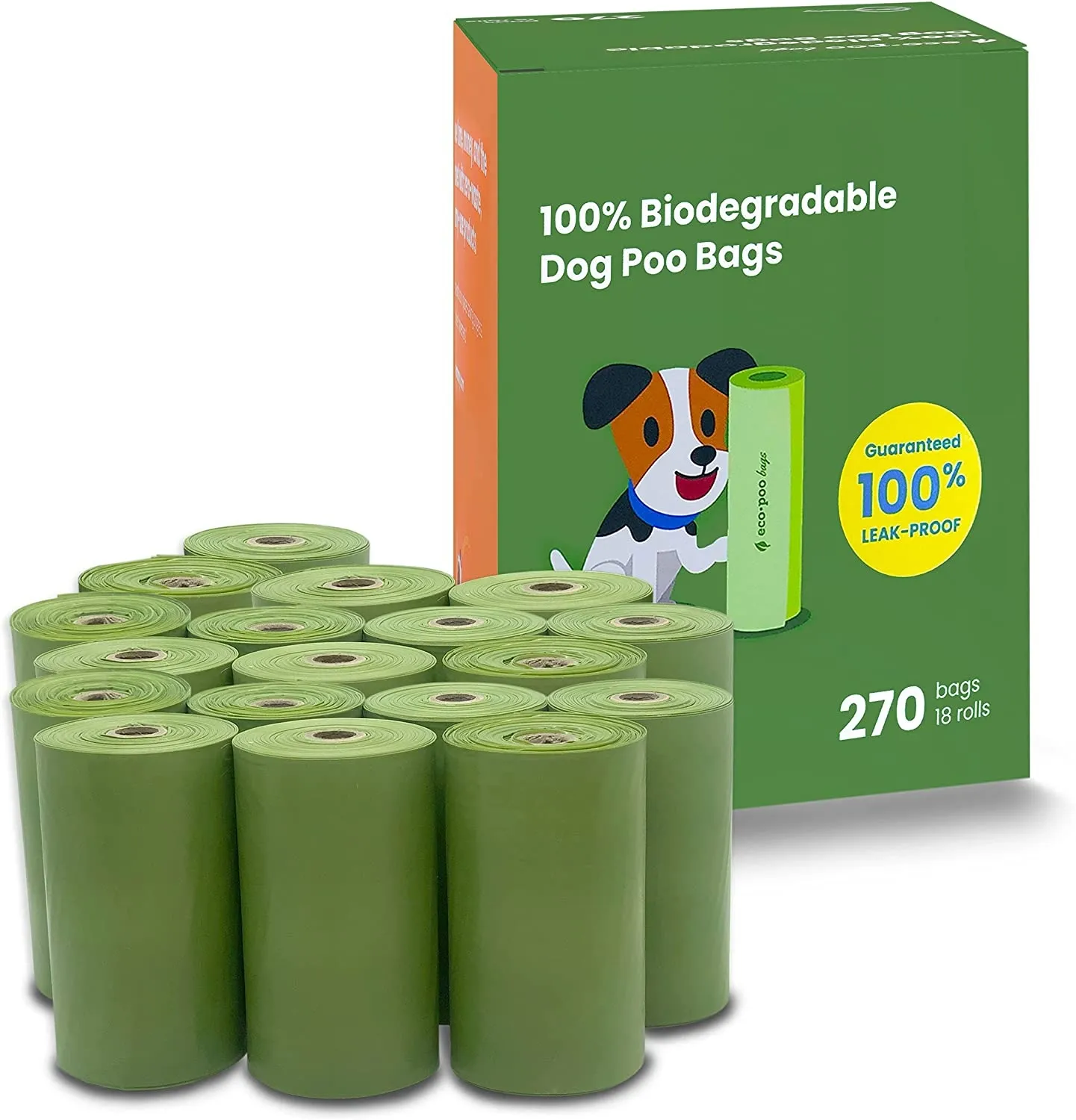 애완 동물을 위한 맞춤형 친환경 옥수수 전분 기반 향기 퇴비성 생분해성 개 똥 가방