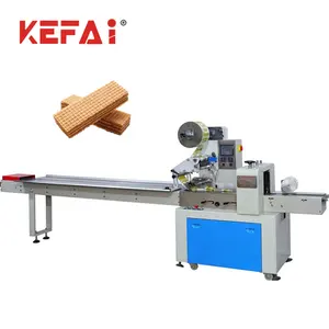 KEFAI Automatic Pillow Bag Food Tray Cookies Packaging Machine Manufacture