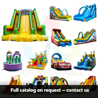 Château gonflable commercial avec toboggan aquatique pour enfants