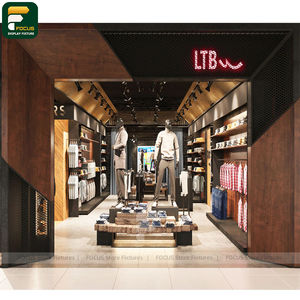 Exhibidor de Ropa Moderno para Minoristas, Mostrador de Ropa, Mueble para Prendas, Accesorio de Vidrio - Product Image 2