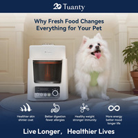 Machine à nourriture fraîche intelligente pour animaux de compagnie, portable, en plastique, grande capacité, pour chiens, haute efficacité, certifiée CE FCC RoHS