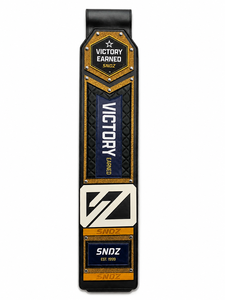 SNDZ Championship Shoulder Strap Earned Metal Engraved <b>Sports</b> <b>Medal</b> with UV Printed Logo and Gold Plated Details - Product Image 2