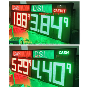 定制36英寸 ~ 48英寸加油站标志<span class=keywords><strong>7</strong></span>段现金信用加油站发光二极管价格显示 - Product Image 2
