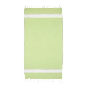 Toalla de playa pareo de algodón reciclado, merchandising sostenible - Product Image 1