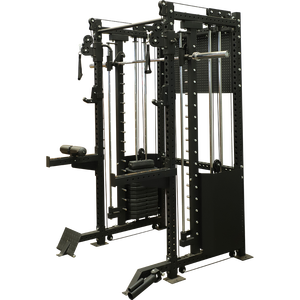 Оптовая продажа, индивидуальная стальная подставка для полуприседаний с логотипом, черная клетка для мышц, многофункциональное оборудование для тренажерного зала, предложение от производителя - Product Image 2