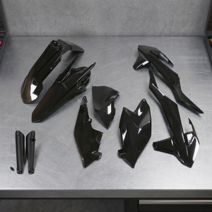 Kit di plastica nera completa per KTM EXC-F 250 accessori per motocicli 2017-2019 - Product Image 2