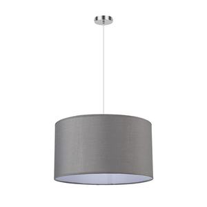 Lampada a sospensione 2xE27 cromo/grigio, dimensioni 40x40 cm, ideale per illuminare spazi moderni e decorare interni. - Product Image 1