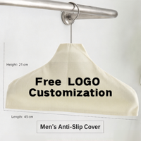 Vente Flash : Housses de Cintres Antidérapantes Personnalisées en Tissu Polyester Écologique pour Magasins de Vêtements et Hôtels – Design Minimaliste, Logo Gratuit