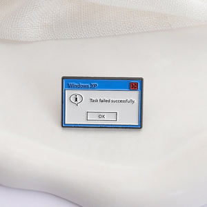 L'attività Windows XP non riuscita con lo smalto Pin messaggio di errore del Computer con spilla spilla con risvolto distintivo gioielli regalo - Product Image 3