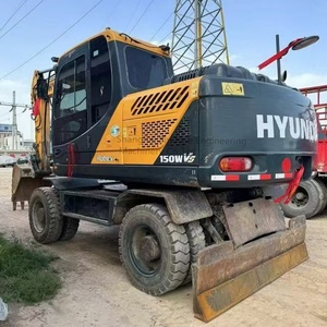 Excavatrice sur pneus d'occasion Hyundai 150WVS 2014, excavatrice hydraulique sur pneus d'occasion au meilleur prix - Product Image 1