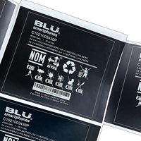 Custom Self Adhesive Battery Sticker Labels Waterproof Power Bank Label Stickers for Smartphones and Phone Chargers