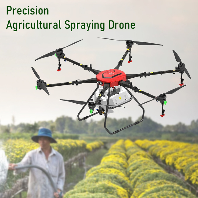 Manufacturer Supply Carbon Fiber Automatic Flight Agricultural Commercial Drones with Intelligent Spraying High Safety Drones