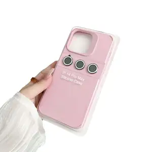 Chống bụi chống sốc thời trang và phổ biến trường hợp điện thoại với ống kính phim cho iPhone 15 14 13 12 11