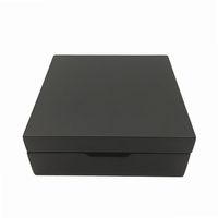Boîtes cadeaux en bois massif modernes personnalisées 6+3 carrées pour capsules de café, emballage pour le stockage de capsules Nespresso