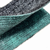 Tapis en velours à motif aiguilleté 18 mm en polyester vert durable, technologie de pointe pour la séparation efficace de l'or, pour mineurs, 5+