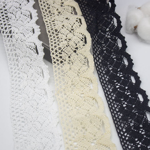 Vendita di Fabbrica <span class=keywords><strong>Pizzo</strong></span> <span class=keywords><strong>Francese</strong></span> in Puro Cotone 5cm Lavorato all'Uncinetto Non Elastico Naturale <span class=keywords><strong>per</strong></span> Tessuti <span class=keywords><strong>per</strong></span> la Casa Accessori <span class=keywords><strong>per</strong></span> Abbigliamento <span class=keywords><strong>Tende</strong></span> Decorative - Product Image 2