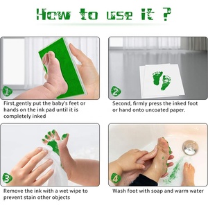 Tampon encreur pour empreintes de pieds et de mains, le plus grand, 12*10CM - Product Image 5