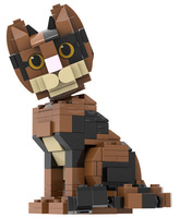 Katzen-Bausteine Großhandel Baukasten ABS-Kunststoff Baustein-Modellspielzeug Bildung DIY Kinder Anpassbare Montage